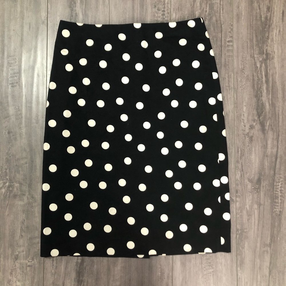 Ann Taylor Polka Dot Pencil Skirt